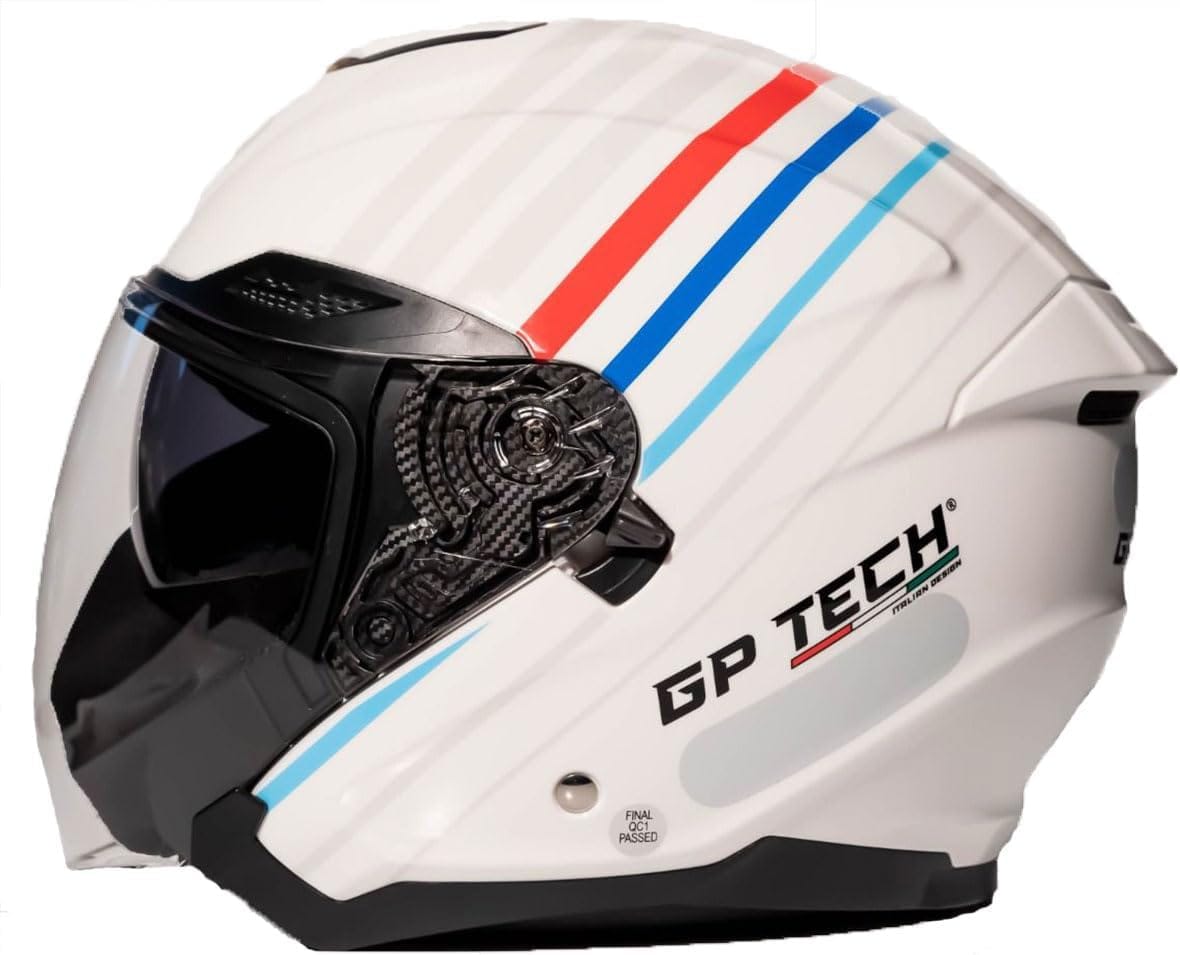 Capacete De Moto GP Tech Open OF669 Aberto Oculos Interno