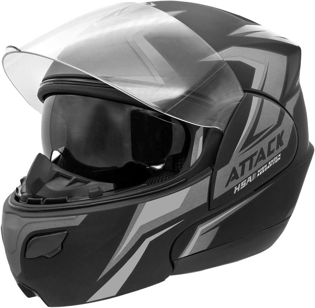 Capacete Escamoteavel Pro Tork Attack HSA Cinza