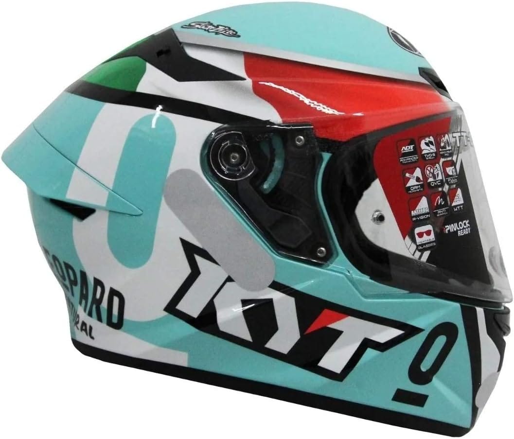 Capacete Kyt Tt Course Dalla Porta Azul