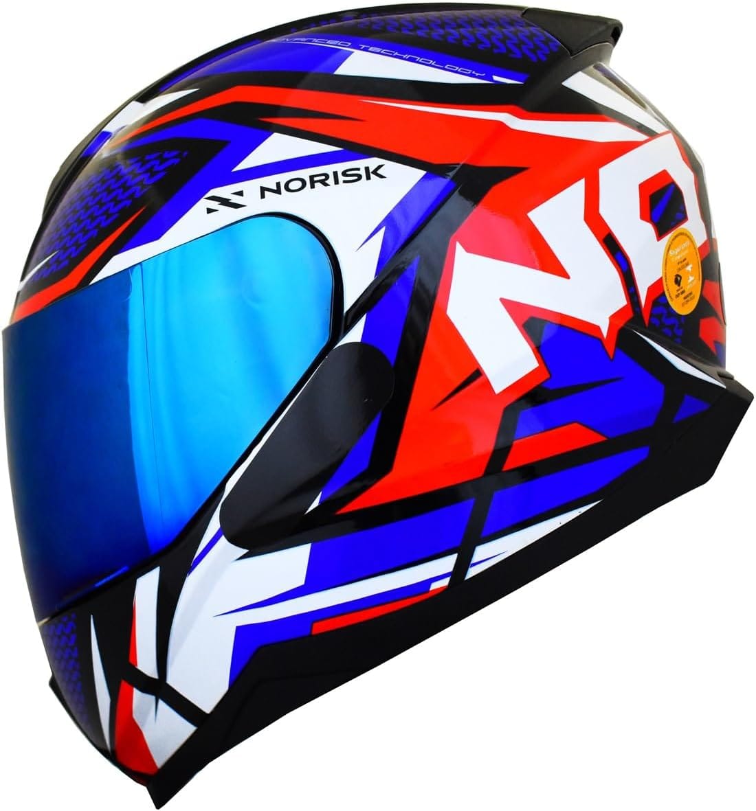 Capacete Norisk Razor Sharp Vermelho Brilhante