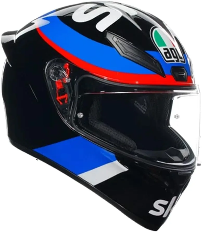 Capacete AGV K1s VR46 Sky Racing Team Black e Red